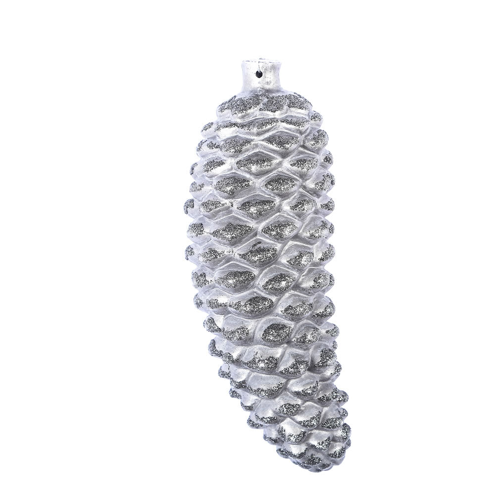 8" Gunmetal Antique Pinecone Orn