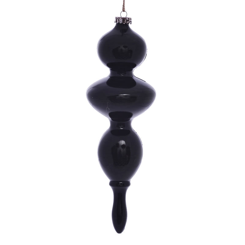 14" Moss Green Wood Grain Finial