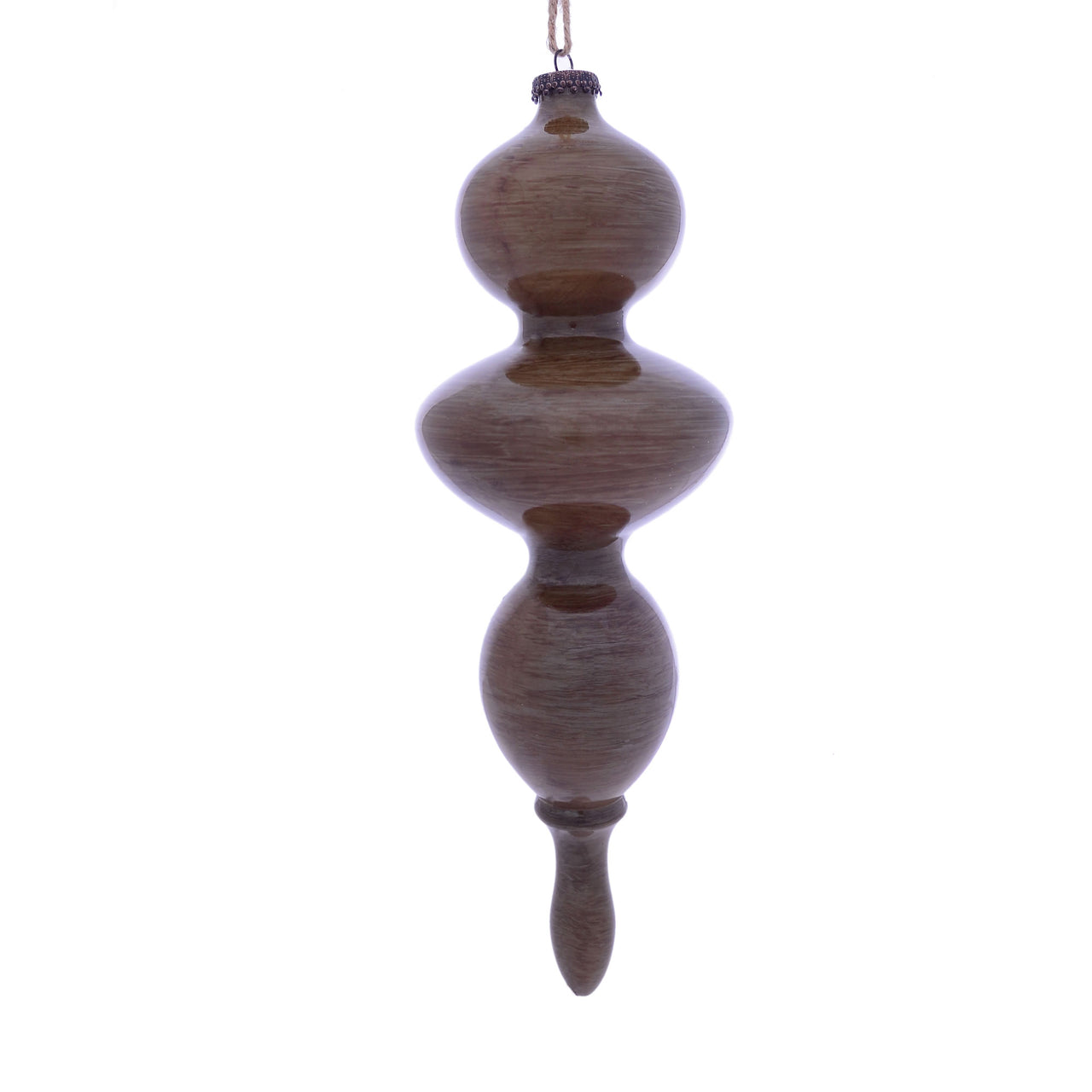 14" Pewter Wood Grain Finial