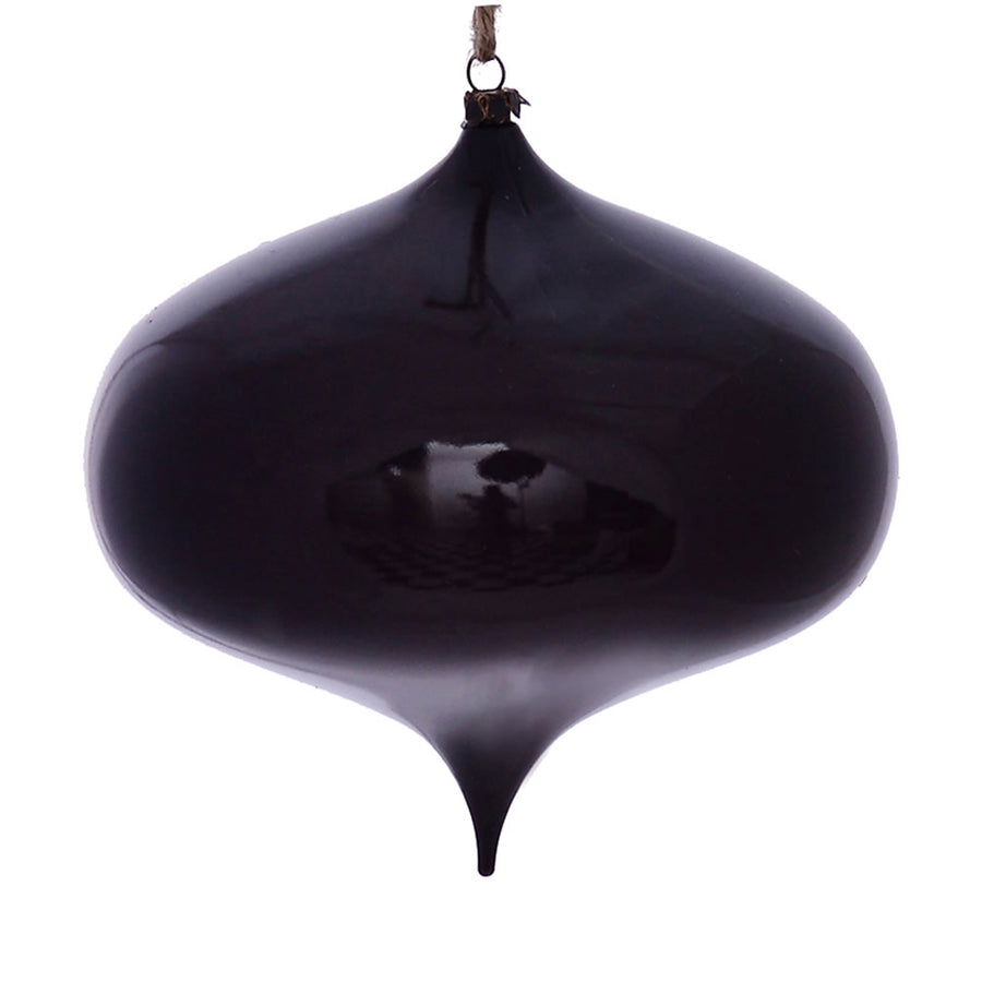 6" Plum Wood Grain Onion Orn