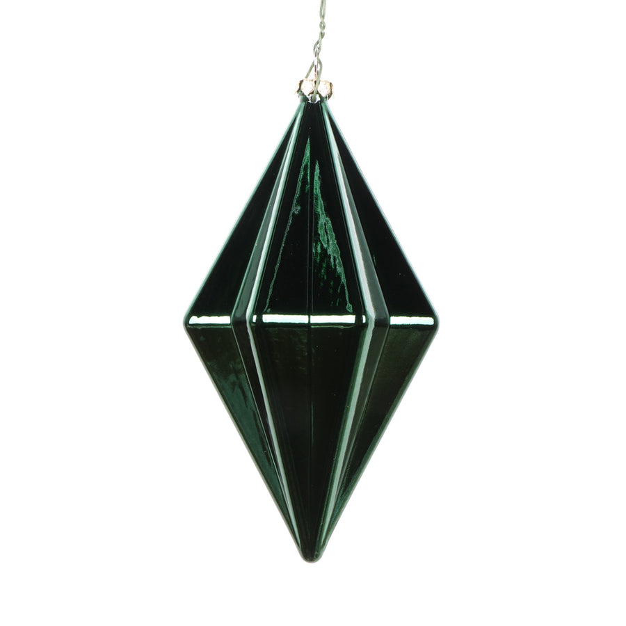 5.5" Midnt Green Shiny Finial Orn