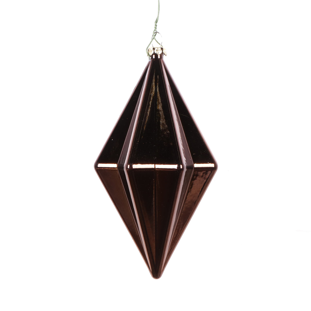 5.5" Mocha Shiny Finial Ornament