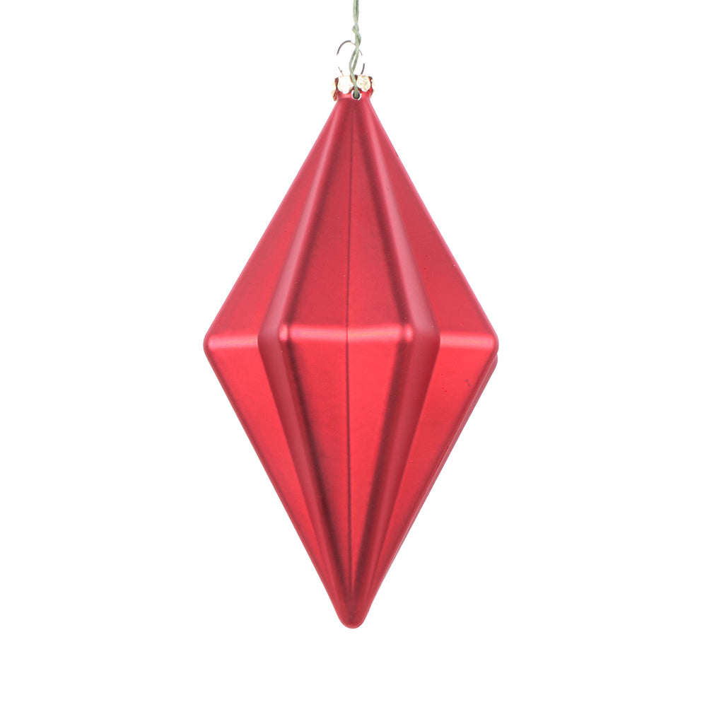 5.5" Red Matte Finial Orn