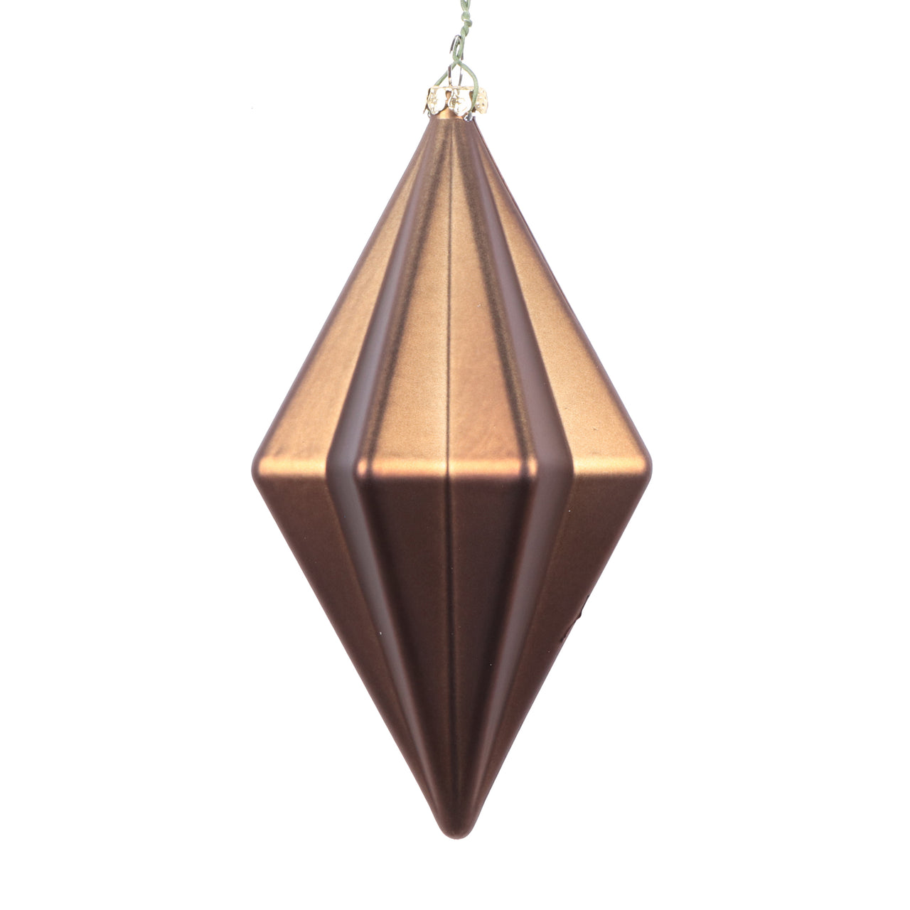 5.5" Mocha Matte Finial Ornament