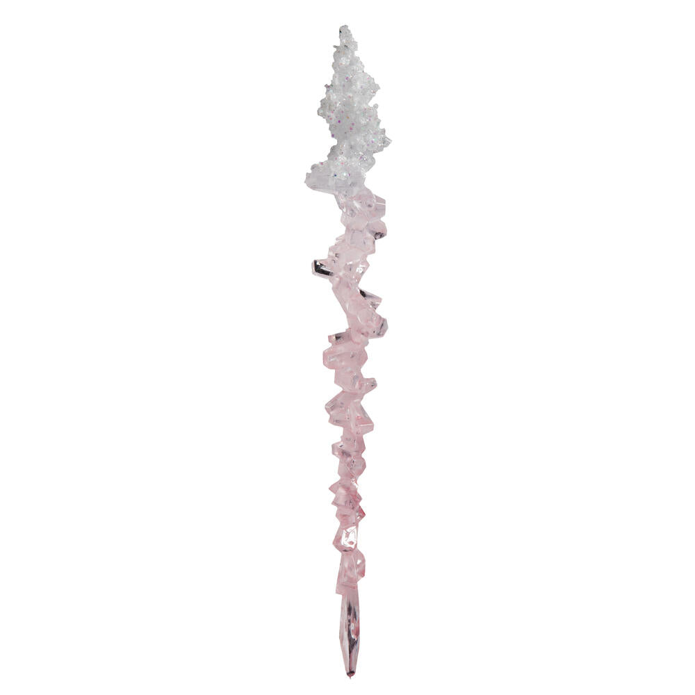 10" Pink Icicle Ornament
