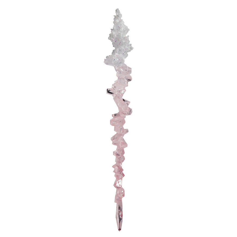 10" Pink Icicle Ornament