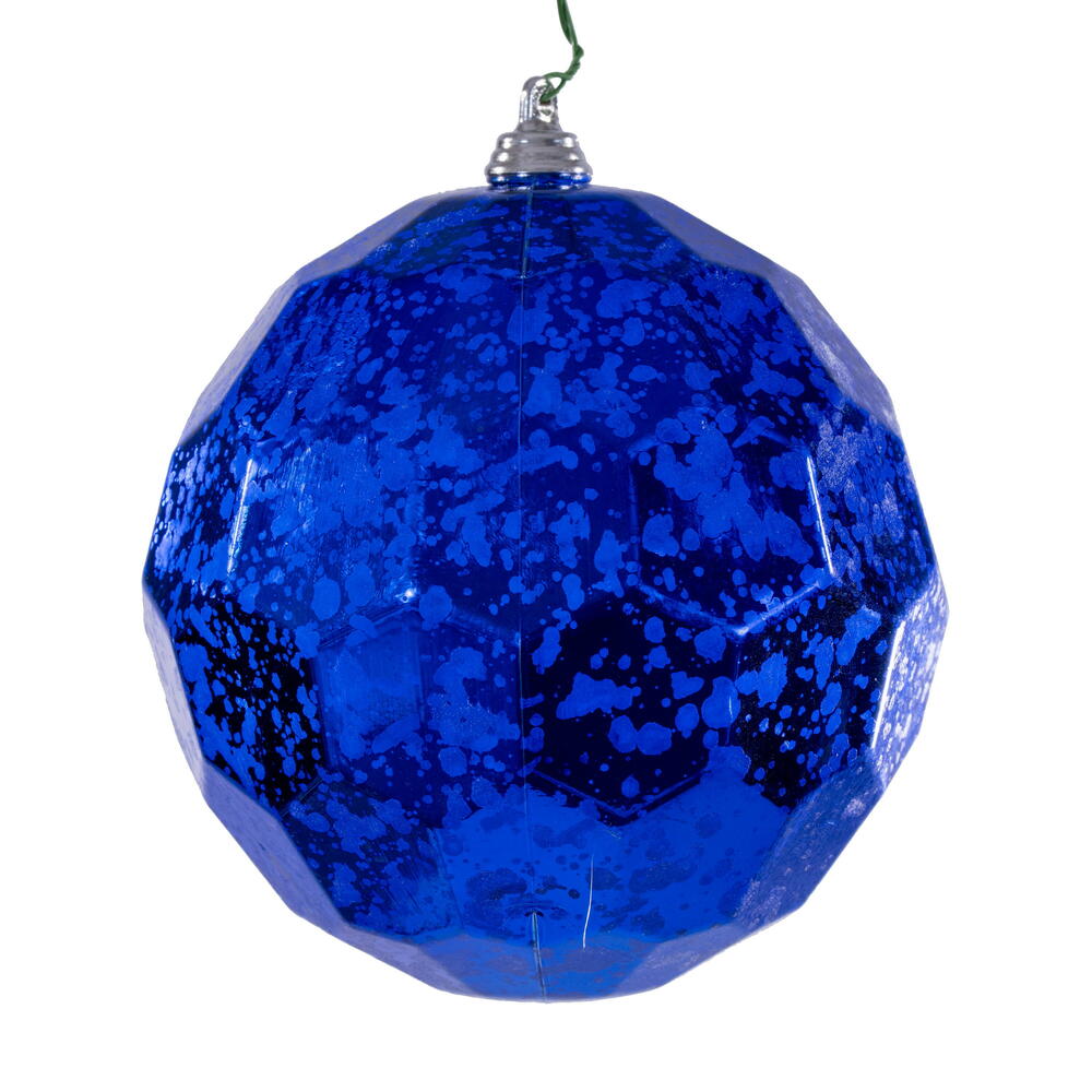 4.75" Blue Honeycomb Mercury Orn