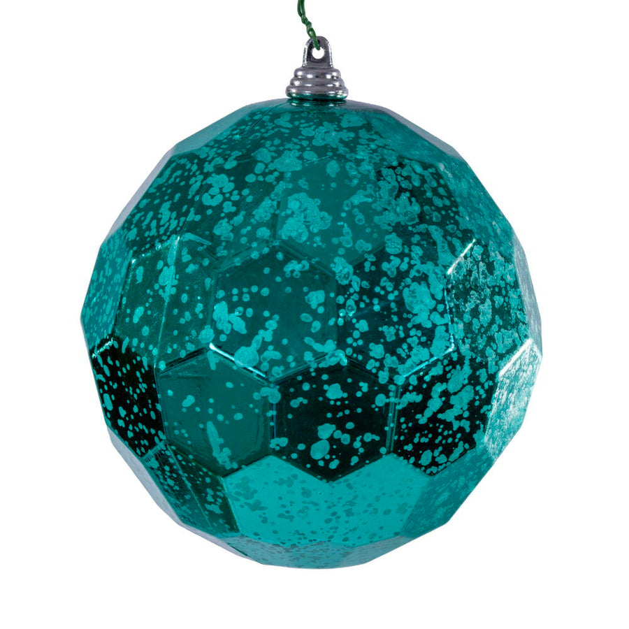 4.75" Teal Honeycomb Mercury Orn
