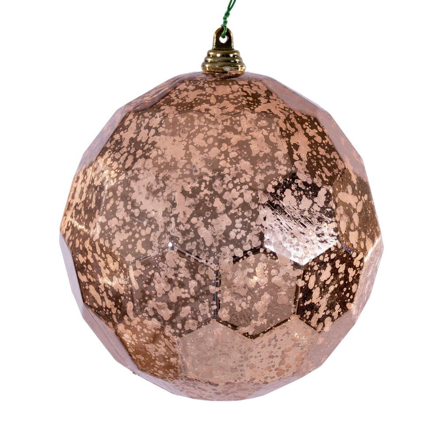 4.75" Rose Gold Honeycmb Mercur Orn
