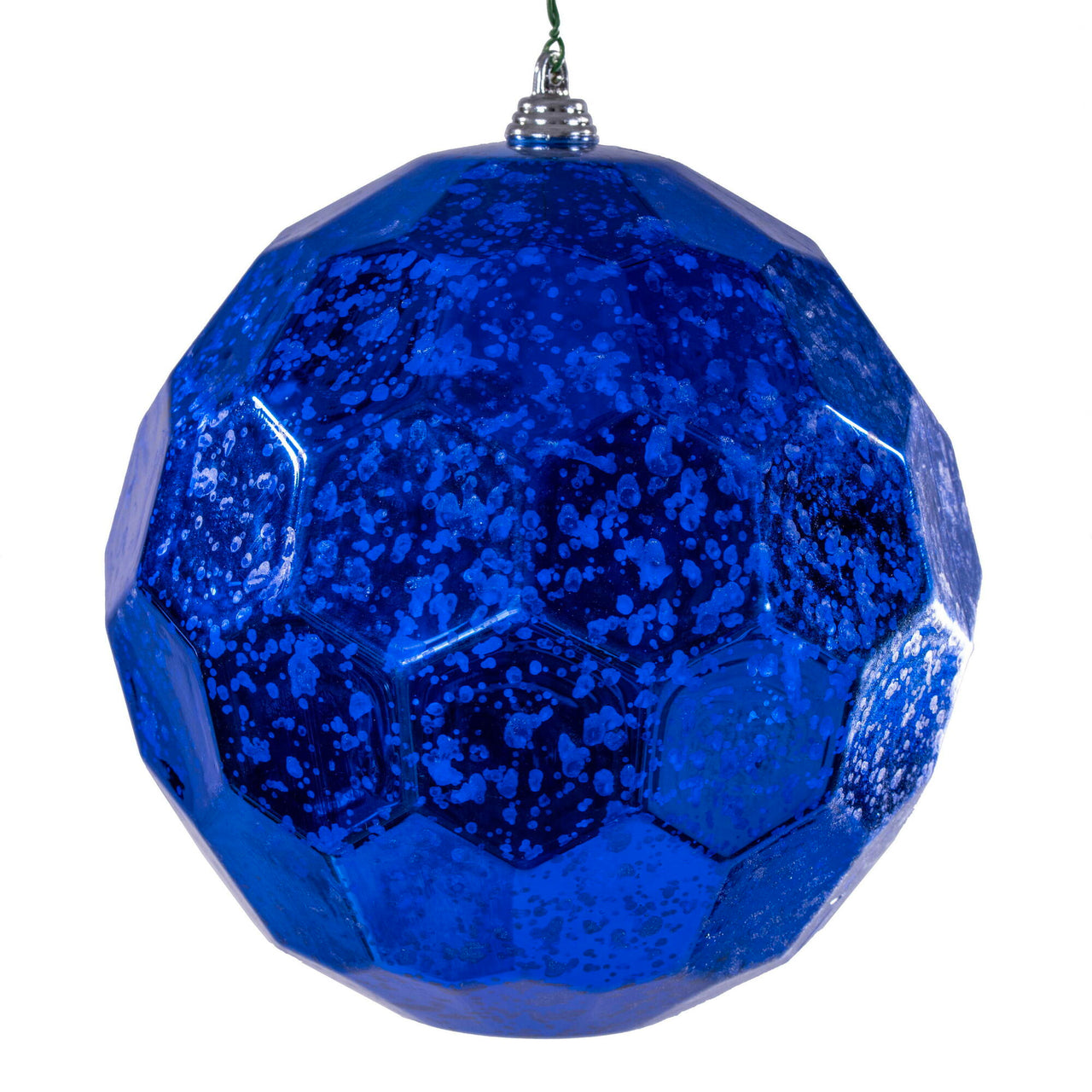 6" Blue Honeycomb Mercury Orn