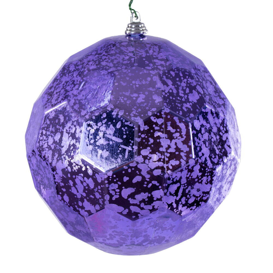 6" Lavender Honeycomb Mercury Orn