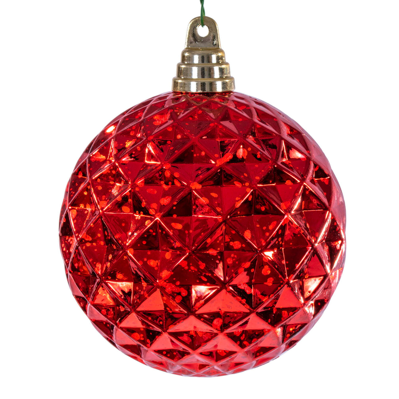 4.75" Red Diamond Mercury Orn