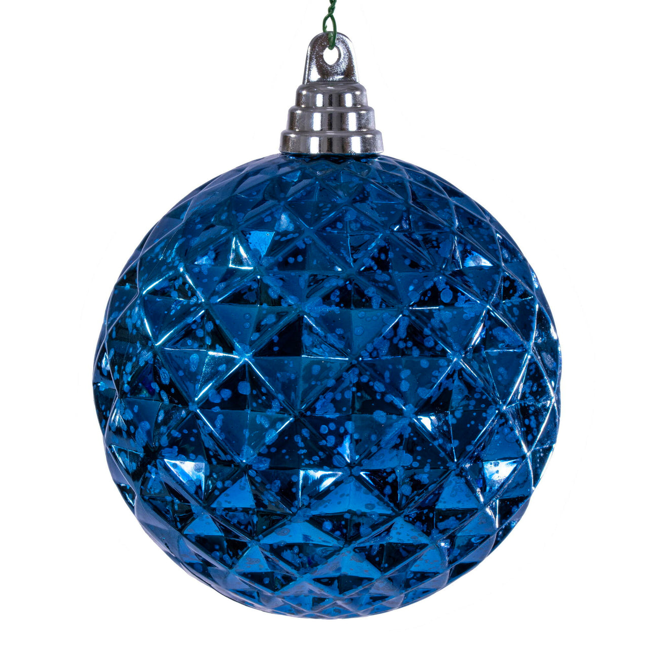 4.75" Midnight Blue Diamond Mer Orn