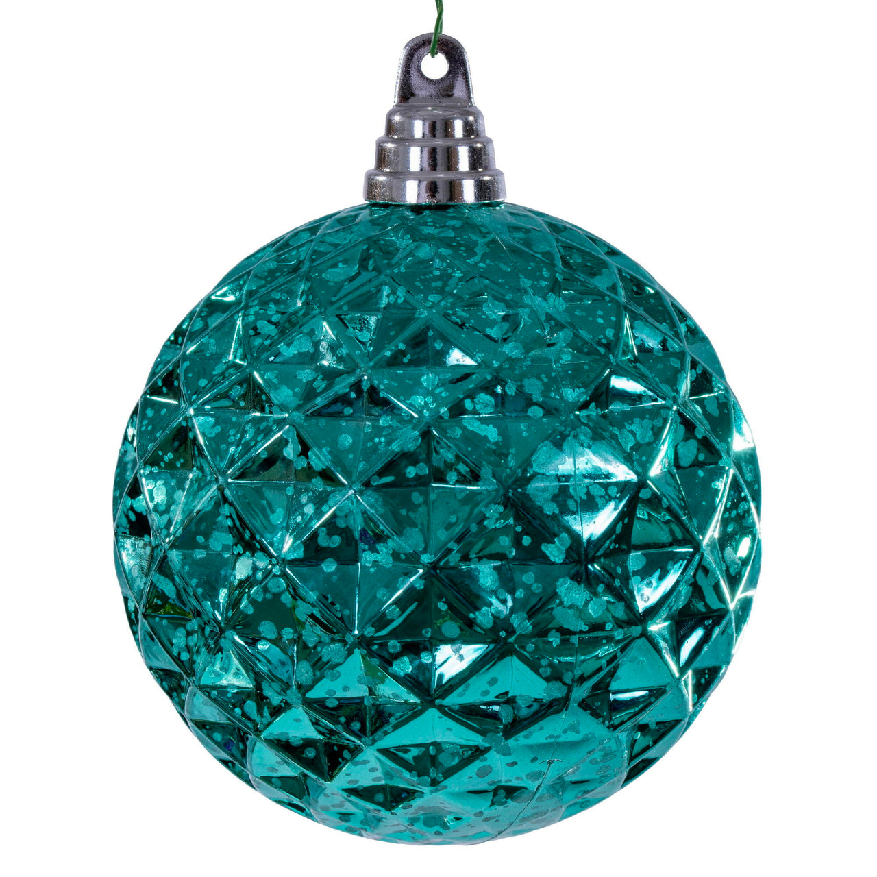 4.75" Teal Diamond Mercury Orn