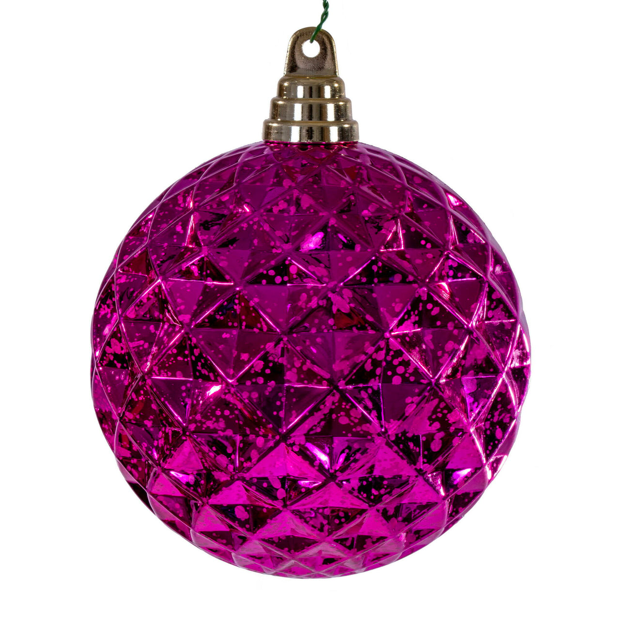 4.75" Fuchsia Diamond Mercury Orn