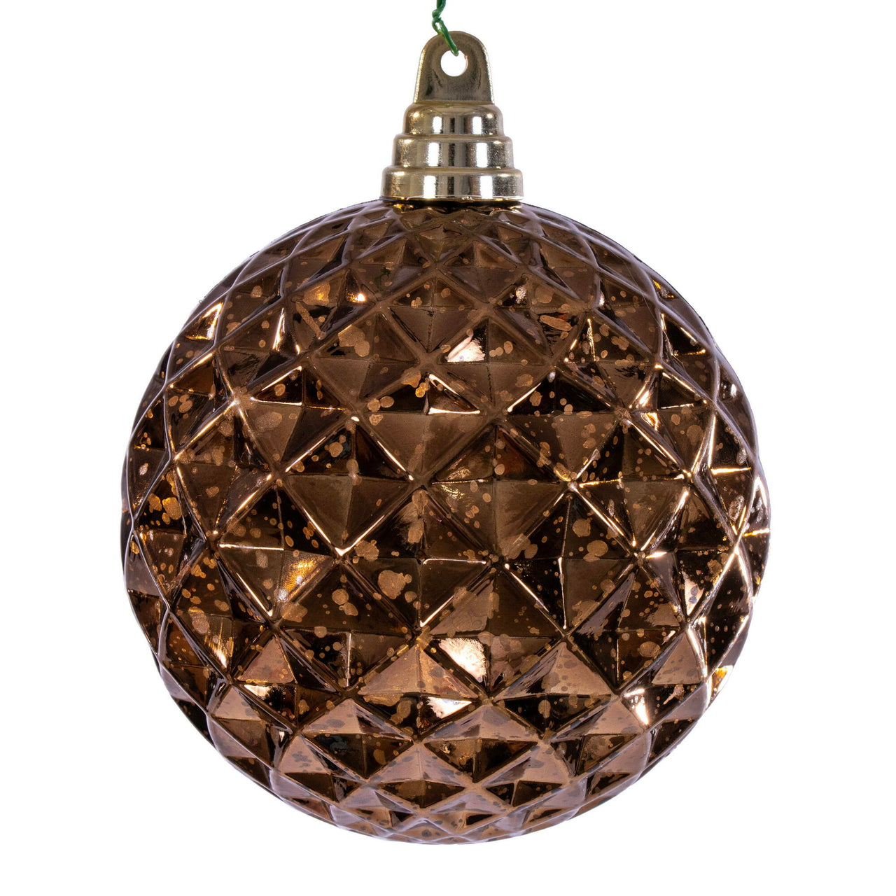 4.75" Mocha Diamond Mercury Orn