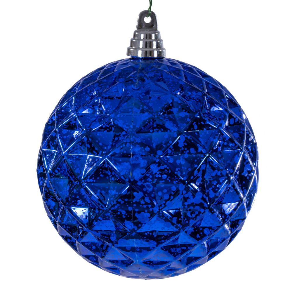 6" Blue Diamond Mercury Orn