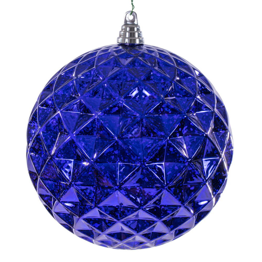 8" Purple Diamond Mercury Ornament