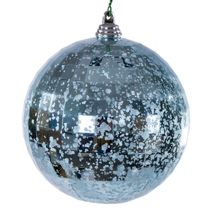 4" Baby Blue Mirror Mercury Orn