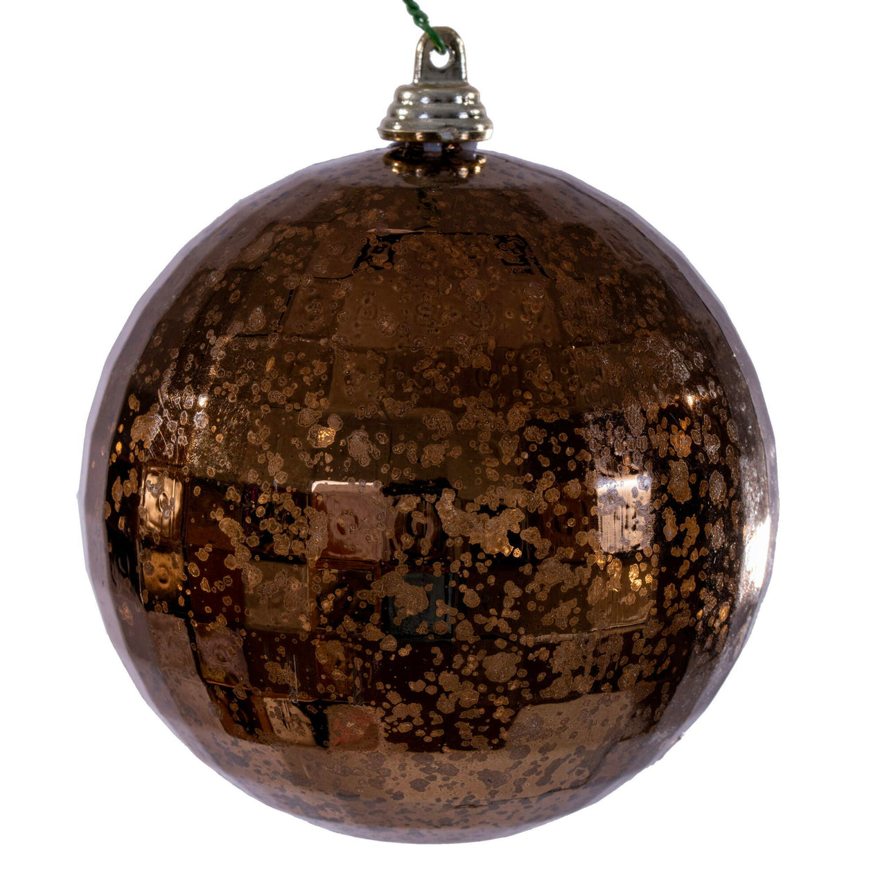 4" Mocha Mirror Mercury Orn