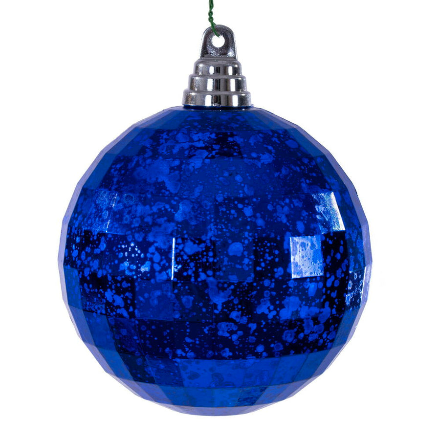 4.75" Blue Mirror Mercury Orn