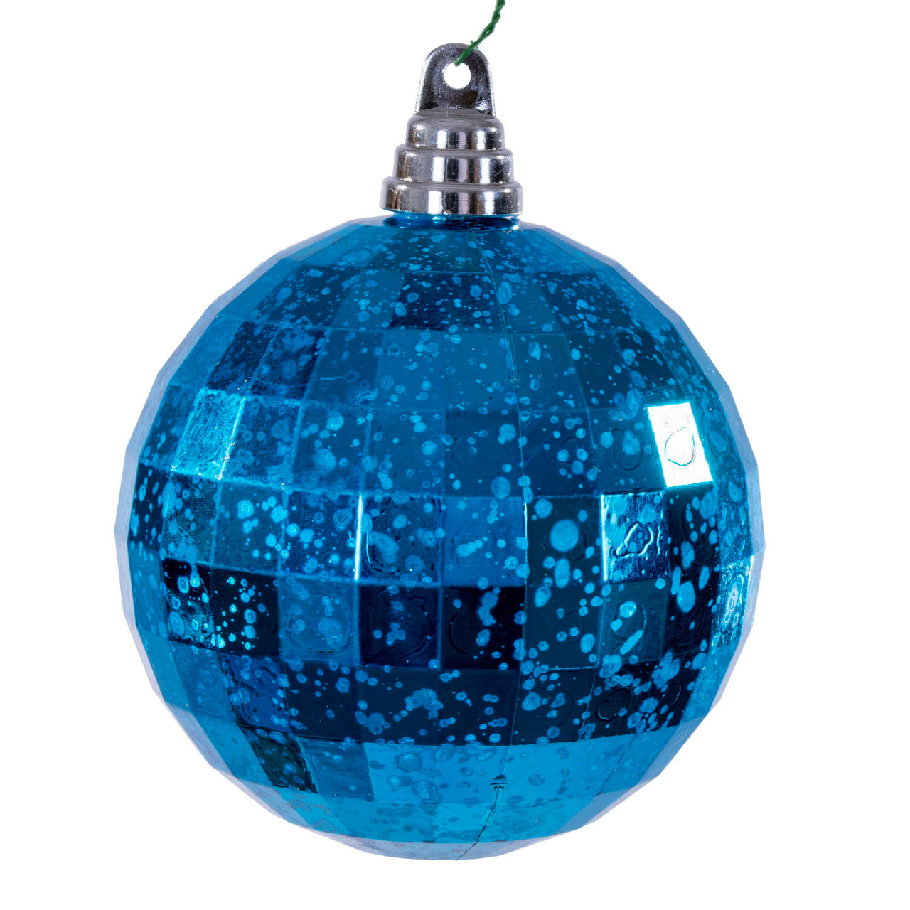 4.75" Turquoise Mirror Mercury Orn