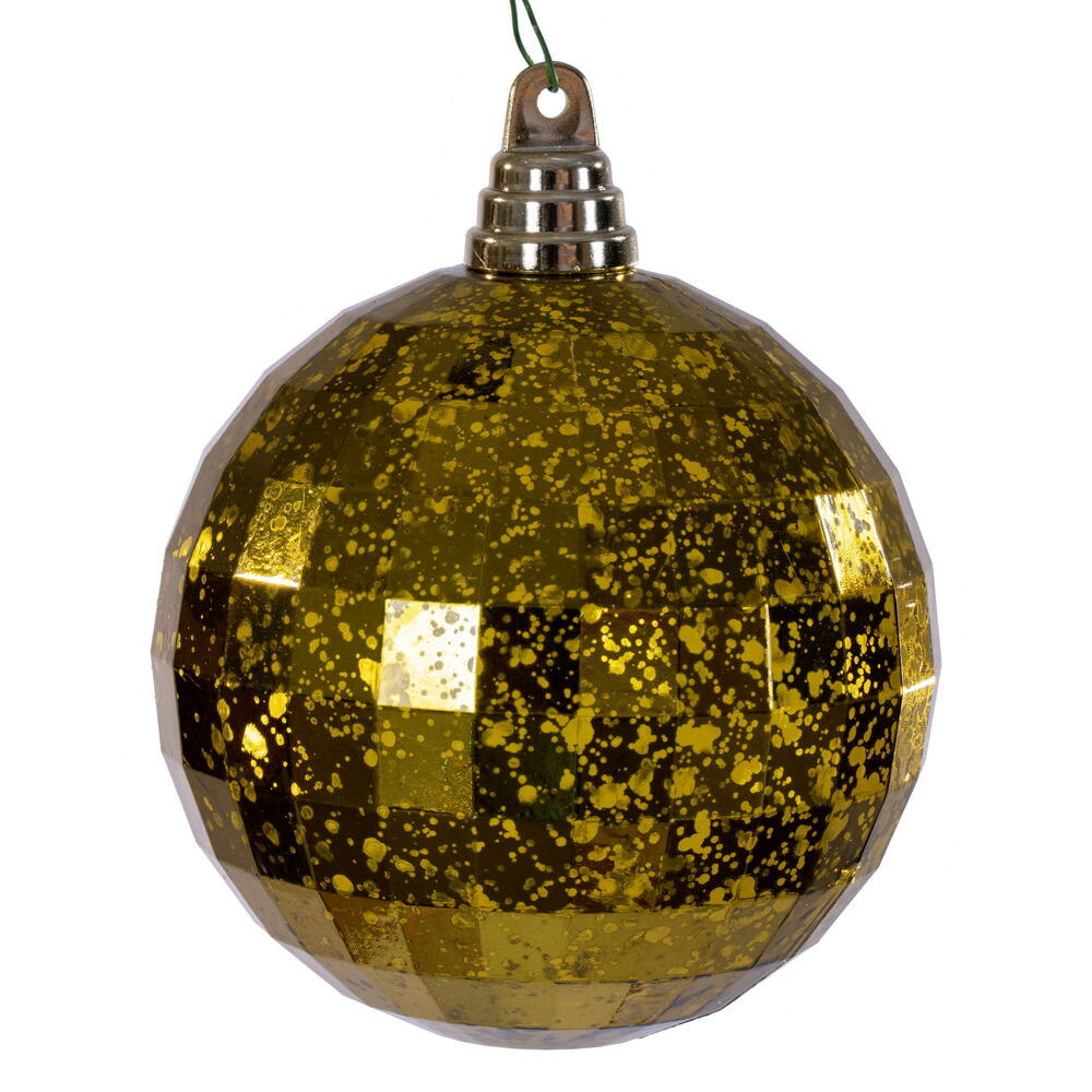 4.75" Olive Mirror Mercury Orn