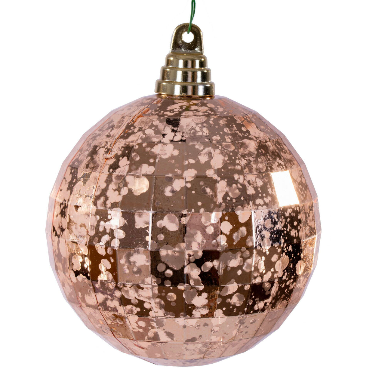 4.75" Rose Gold Mirror Mercury Orn
