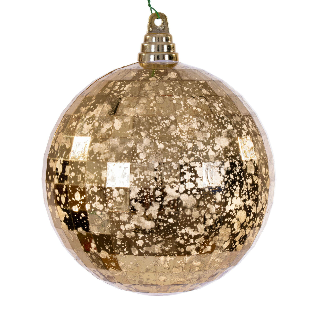 6" Gold Mirror Mercury Orn