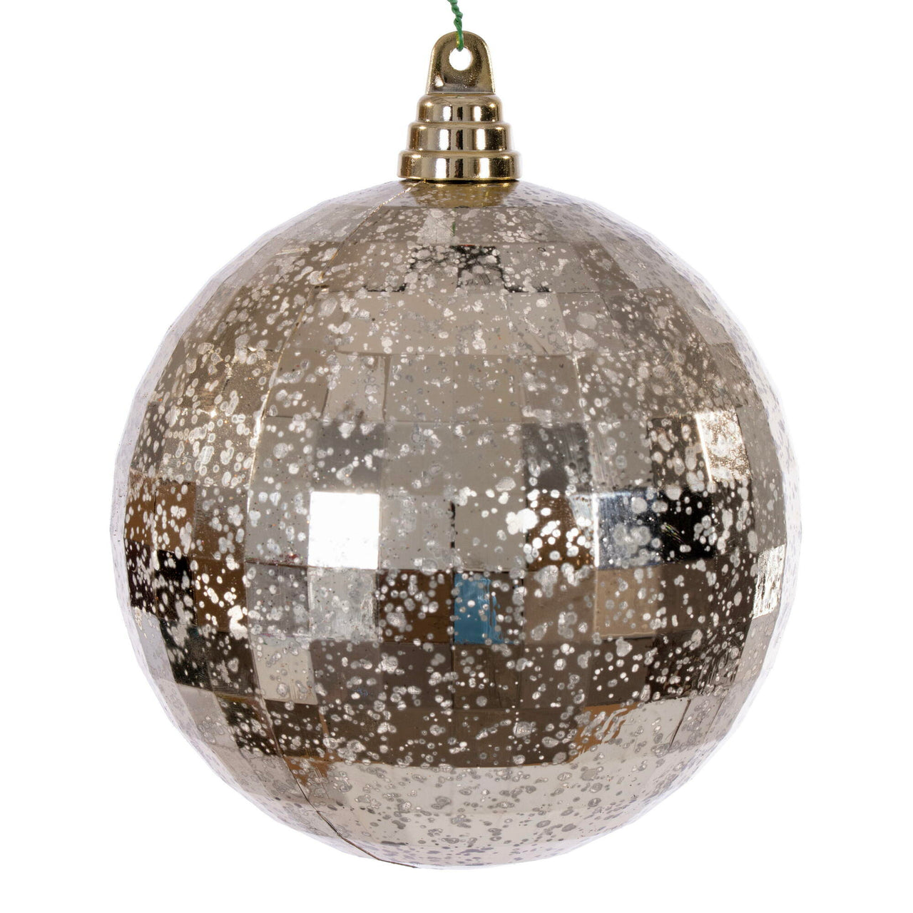 6" Champagne Mirror Mercury Orn