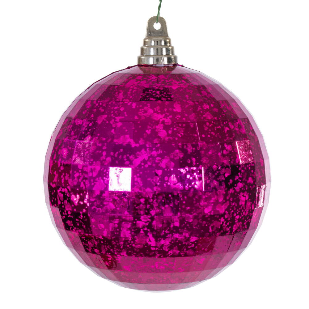 6" Fuchsia Mirror Mercury Orn