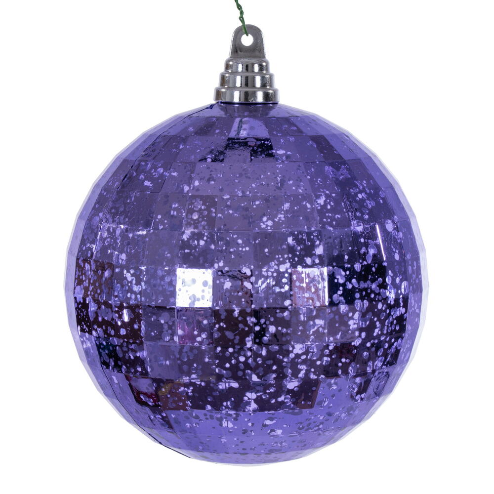 6" Lavender Mirror Mercury Orn