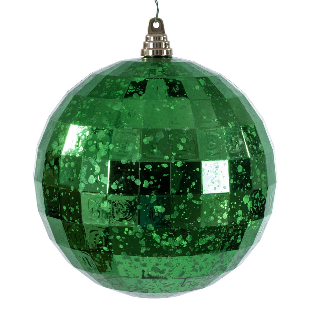 8" Green Mirror Mercury Ornament