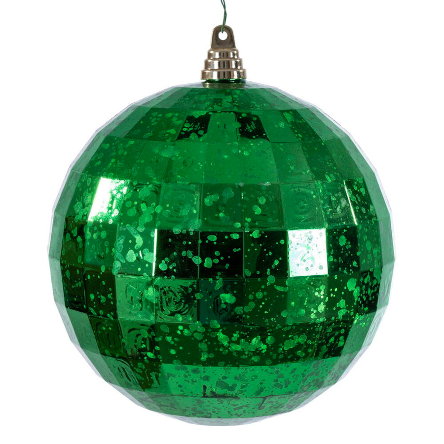 8" Green Mirror Mercury Ornament