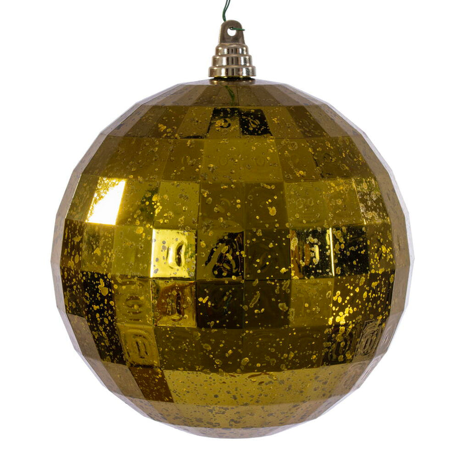 8" Olive Mirror Mercury Ornament