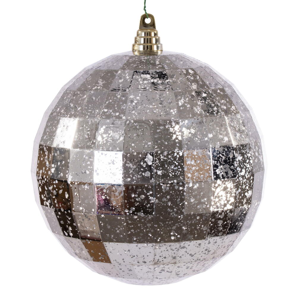 8" Oat Mirror Mercury Ornament