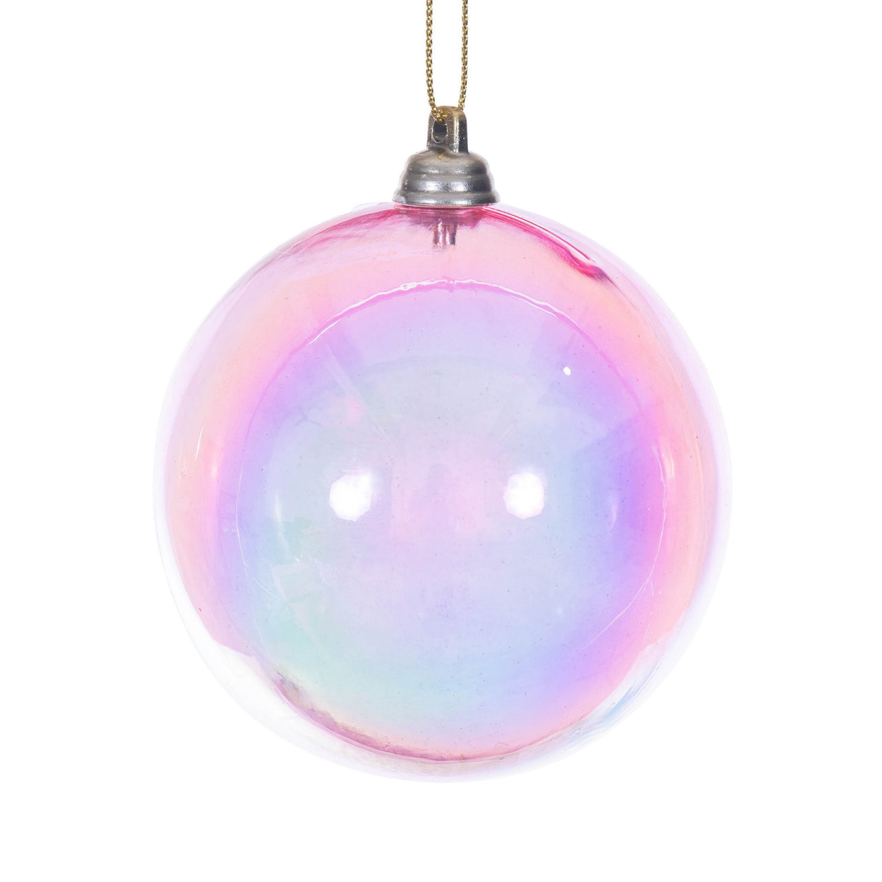 3" Pink Iridescent Ball