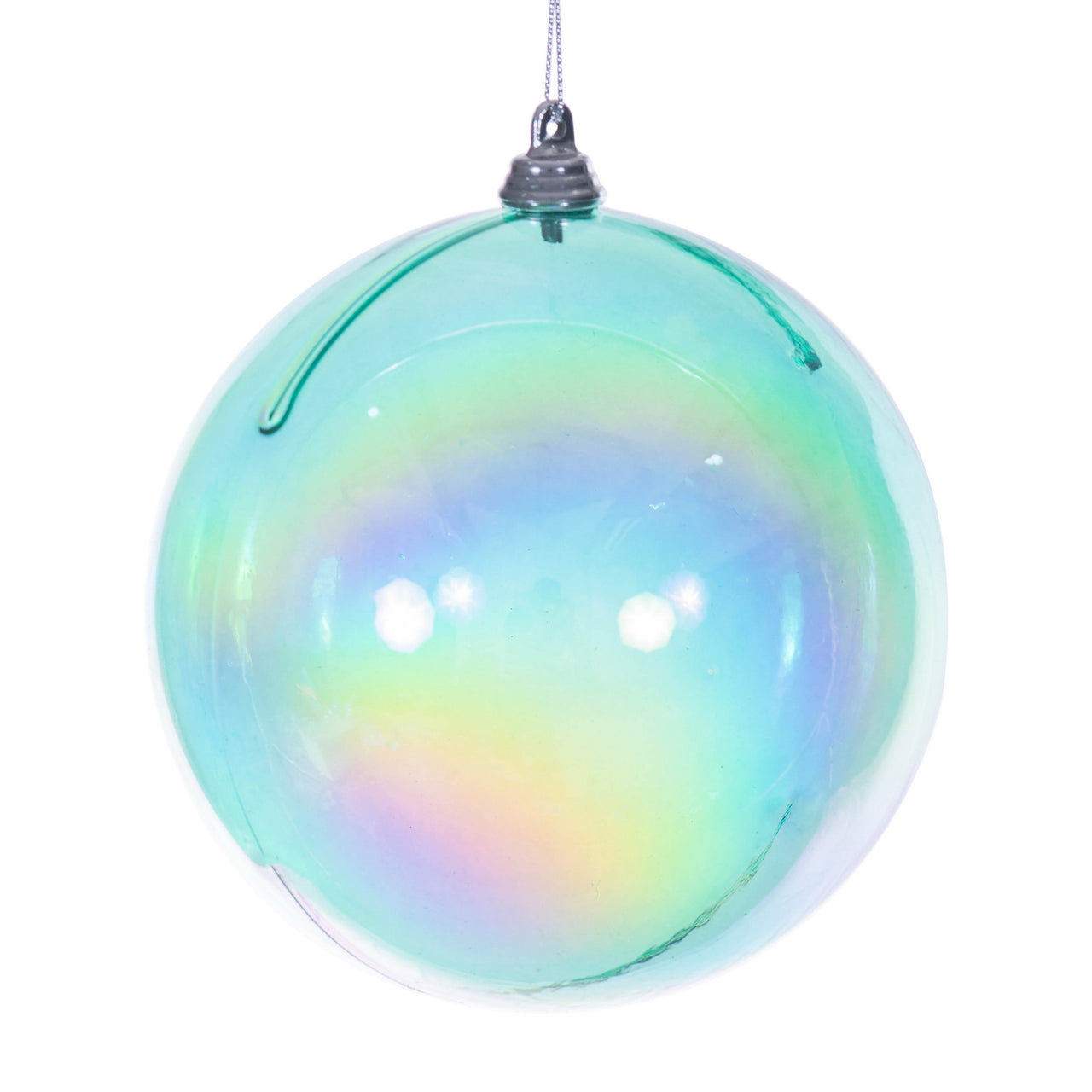 4.75" Teal Iridescent Ball