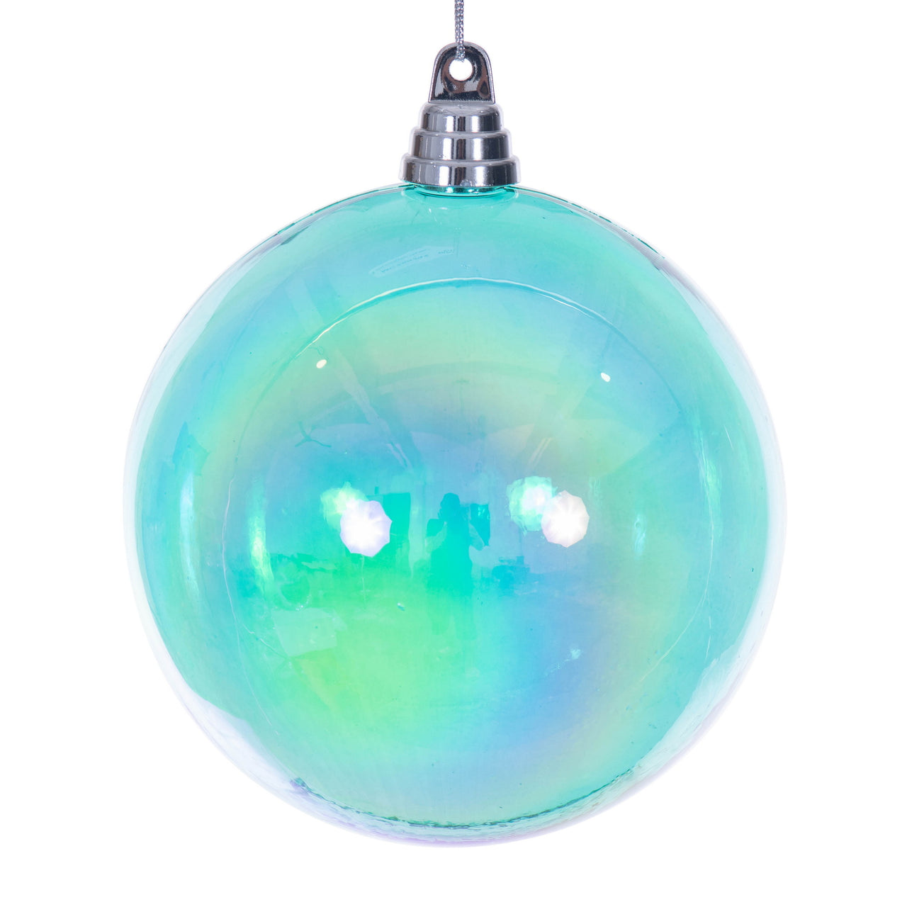 6" Teal Iridescent Ball