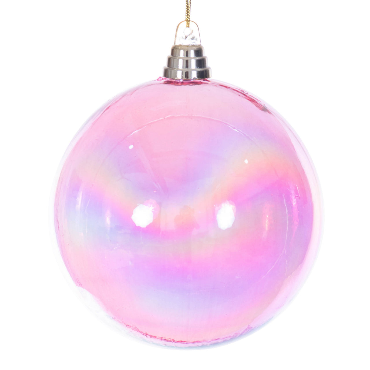 6" Pink Iridescent Ball