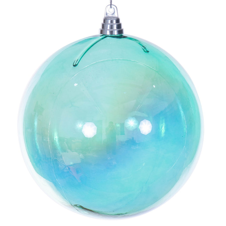 8" Teal Iridescent Ball