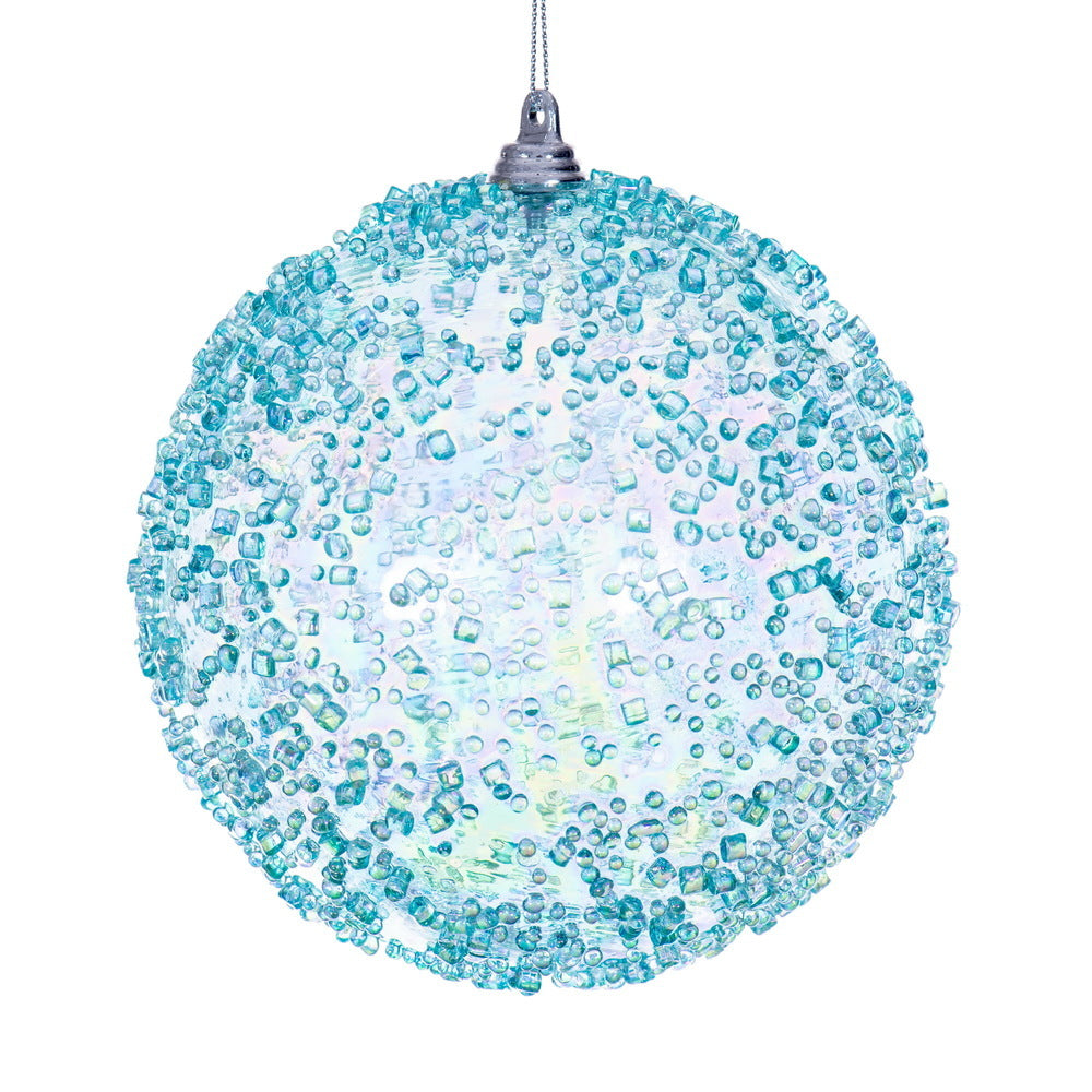 4.75" Baby Blue Iridescent Bead