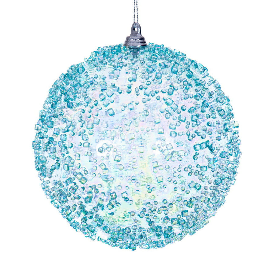 4.75" Baby Blue Iridescent Bead