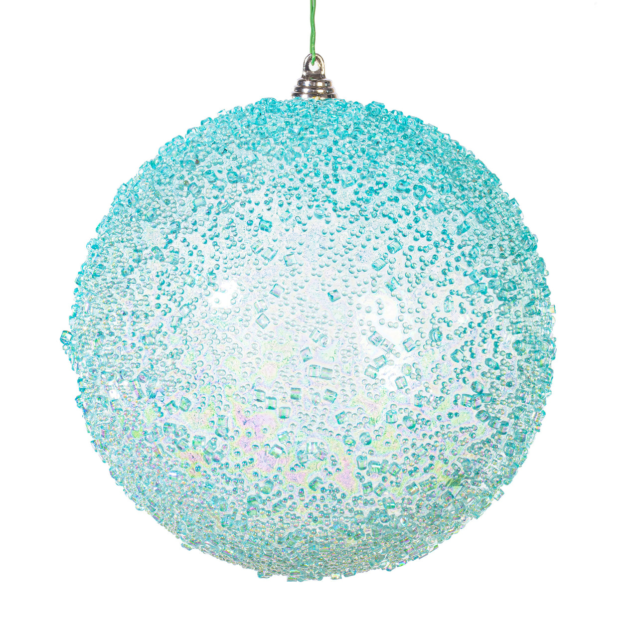 6" Baby Blue Iridescent Bead Ball