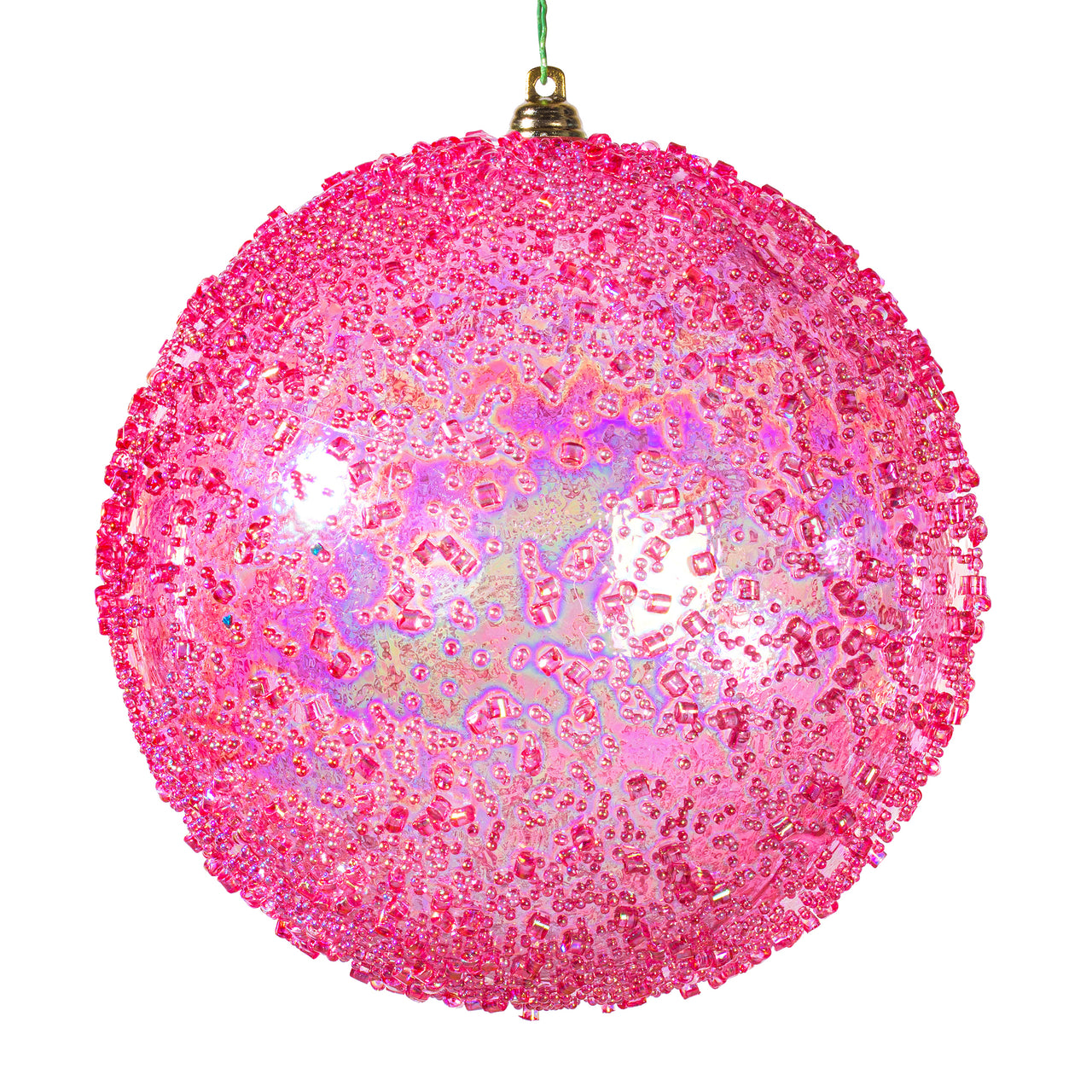 6" Pink Iridescent Bead Ball