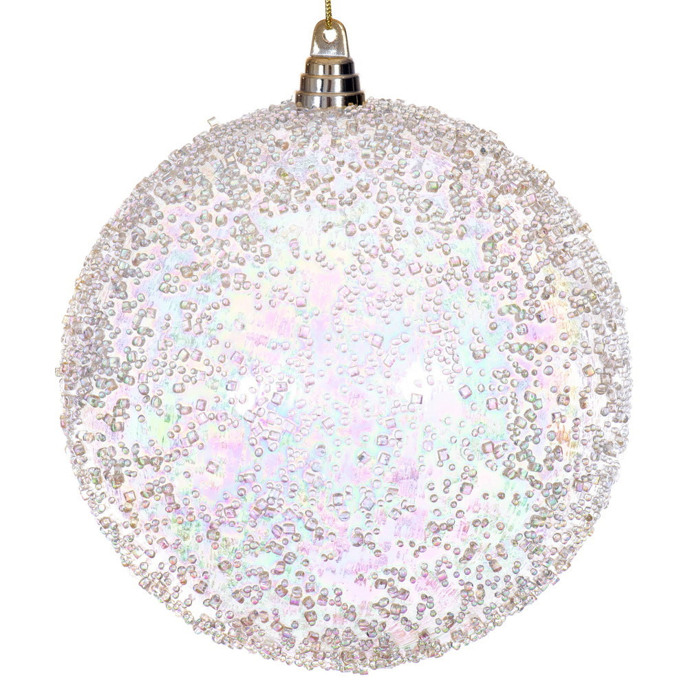 8" Champagne Iridescent Bead Ball