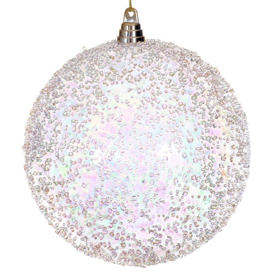 8" Champagne Iridescent Bead Ball