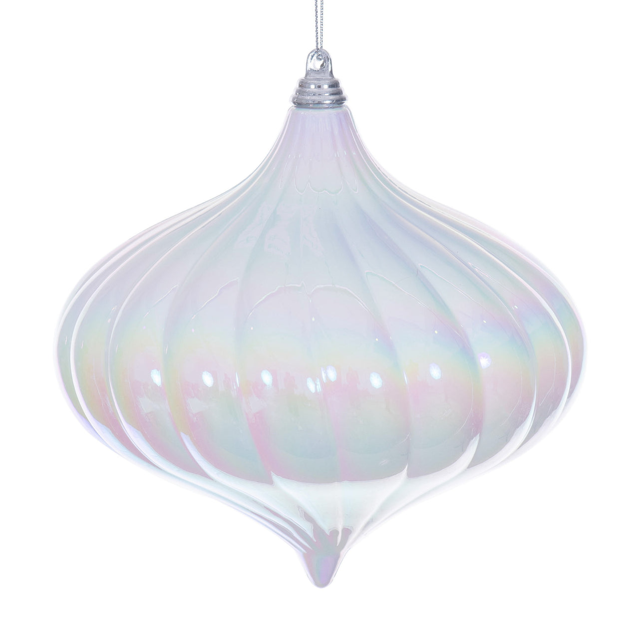 6" White Iridescent Onion