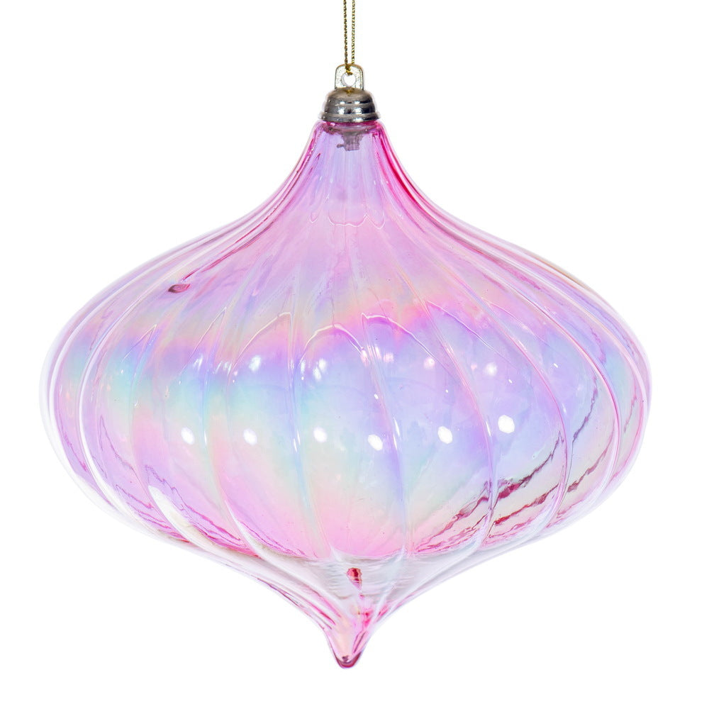 6" Pink Iridescent Onion