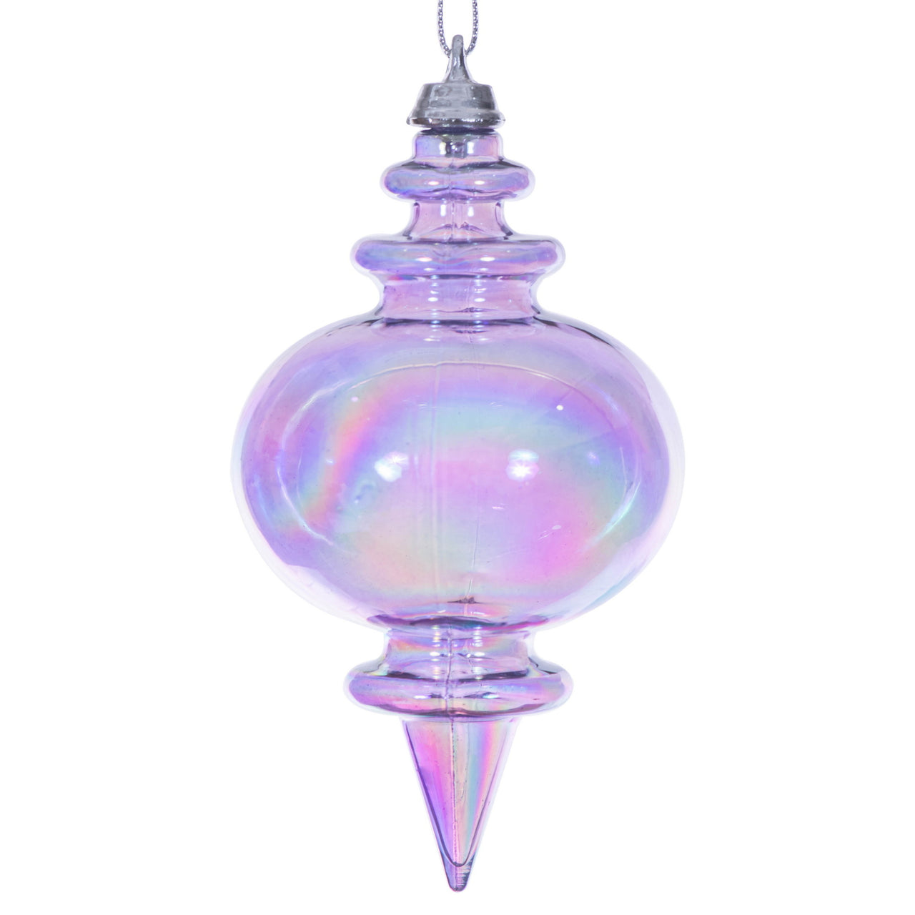 5" Lavender Iridescent Finial